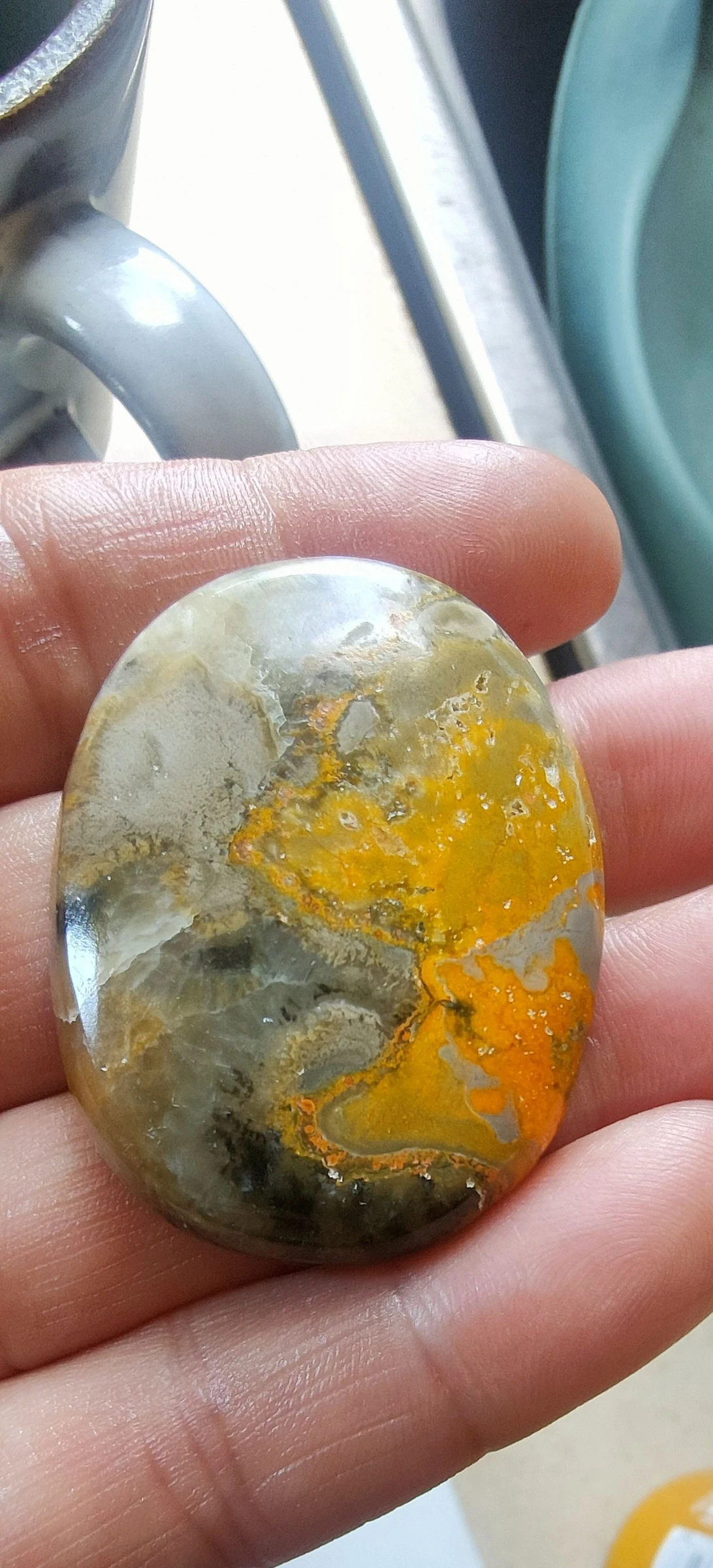 Un cabochón en jaspe Bumblebee – photo 3